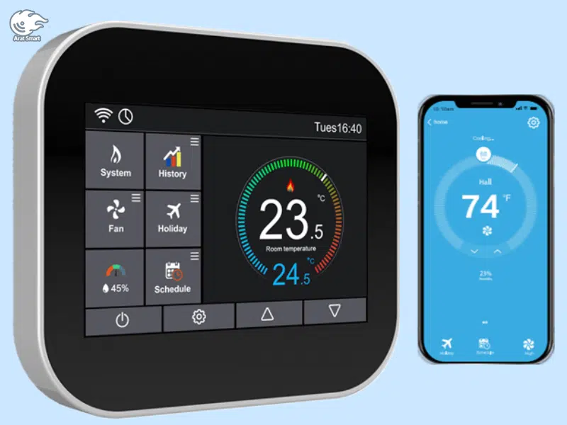 تفاوت بین ترموستات هوشمند و ترموستات قابل برنامهریزی در سیستم سرمایشی و گرمایشی هوشمند