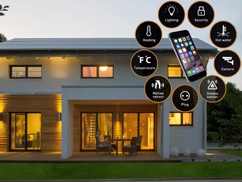 کنترل لوازم برقی و روشنایی ویلای هوشمند