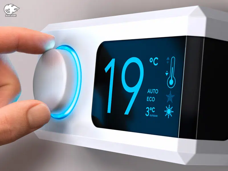 نحوهی استفادهی اولیه از ترموستات هوشمند در مکانیزم سیستم سرمایشی و گرمایشی هوشمند