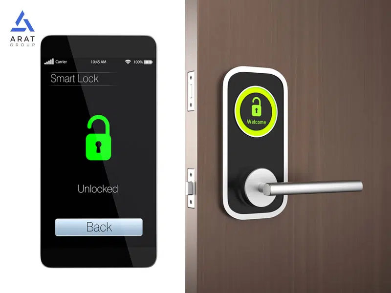 مزایای قفلهوشمند: 2. باز شدن درب با کلید الکترونیکی