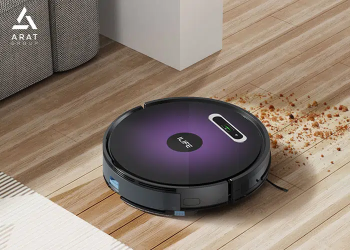 جاروبرقی رباتیک از تجهیزات خانه هوشمند سالمندان