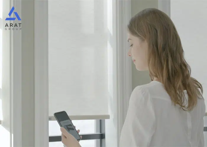 جابجایی پرده هوشمند با اپلیکیشن گوشی