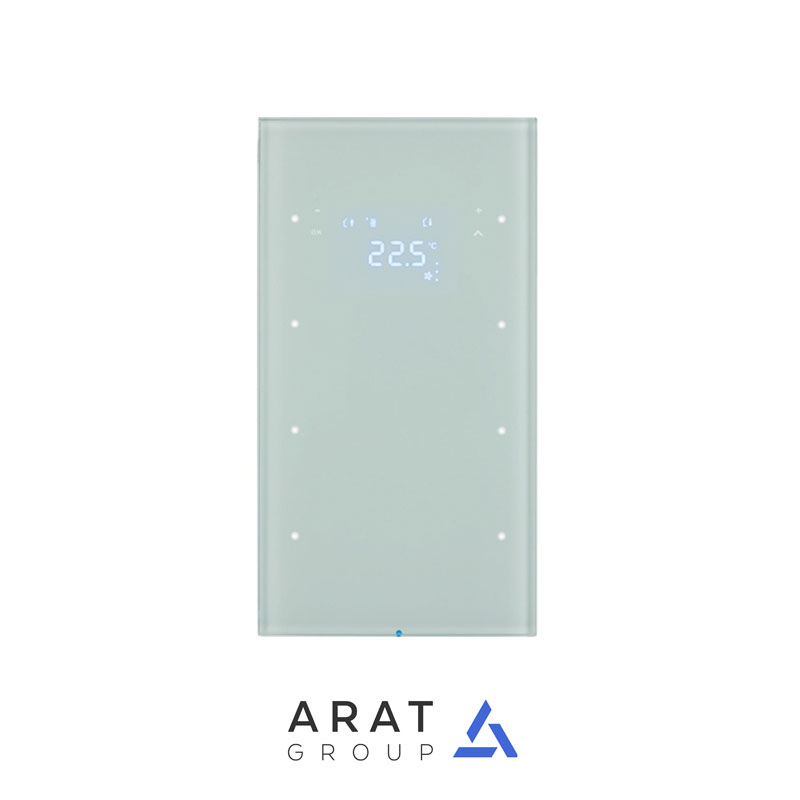 کلید هوشمند 6 پل ترموستاتیک KNX برکر مدل 75643050