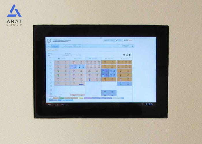 صفحه نمایش لمسی 4.3 اینچی و سنسور دمای LCD